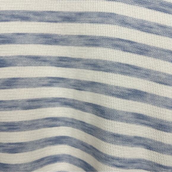 J.Jill Women’s  Size LP Striped Fringe Pullover Sweater  3/4 Sleeve Minimalist - Picture 9 of 14